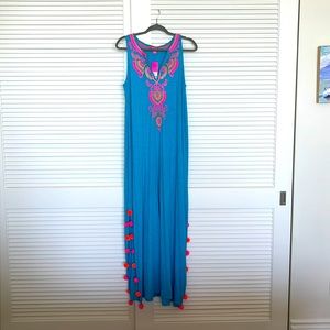 Nwt lilly pulitzer nolia beach cover up turquoise oasis size M